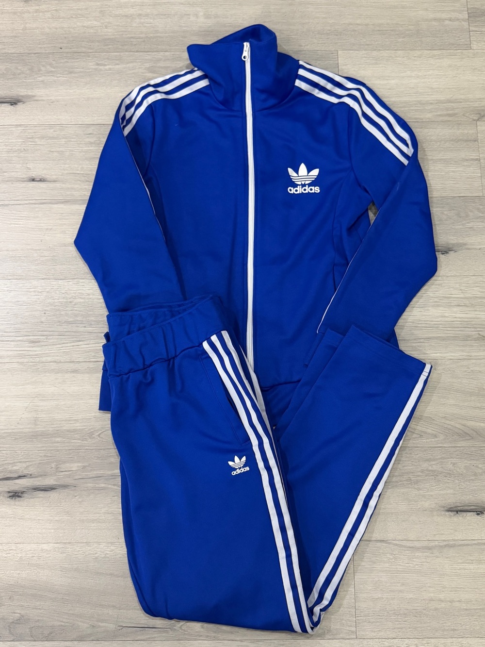 Adidas Originals Blue Track Suit Set